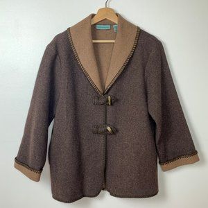 Marsh Landing Petites Wool Blend Toggle Coat